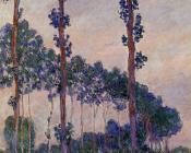 克劳德 莫奈 : Poplars in Grey Weather